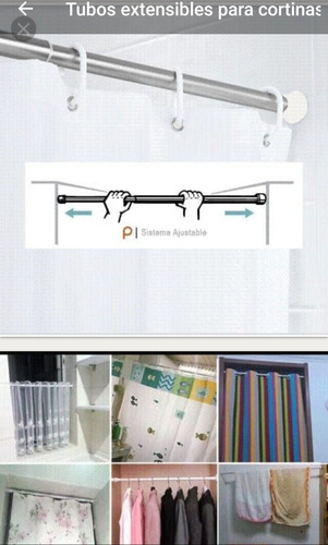 Imagen 6 de 11 de Tubos Extensibles Para Cortinas