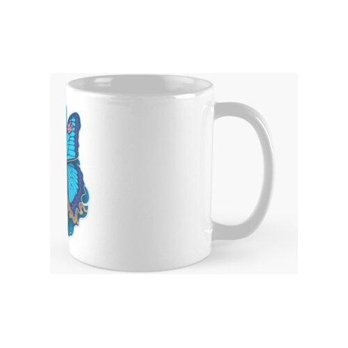 Taza Mariposa, Elegancia Y Color En Movimiento Calidad Premi