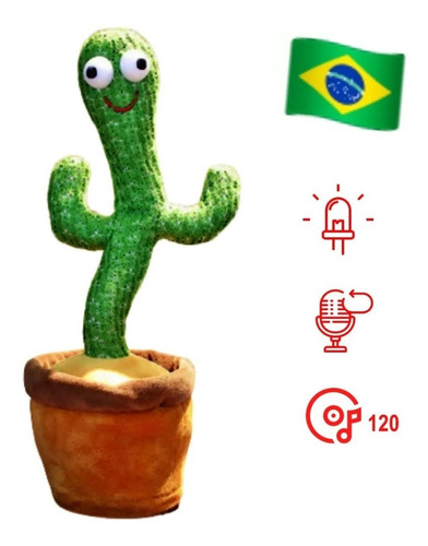 Imagem 5 de 7 de Cactos Dançante E Falante Toca Música Repete A Fala E Dança