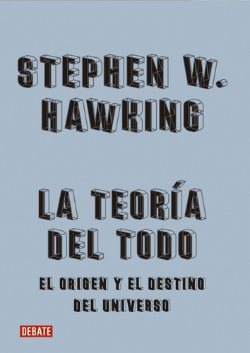 Libro La Teoría Del Todo - Stephen Hawking / Diverti