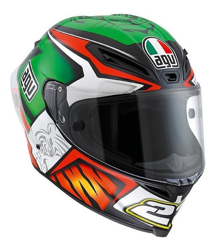 Casco Para Motociclismo Agv Corsa Replica W 23 Verde