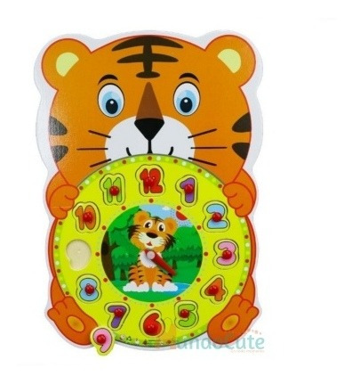 Imagen 2 de 3 de Reloj Didáctico Juguete Montesorri