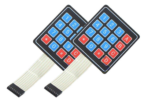 Devmo Teclado Con Interruptor De Membrana De 16 Teclas 4 X 4