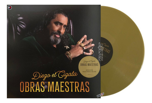 Diego El Cigala Obras Maestras Gold Dorado Lp Vinyl Versión Del Álbum Edición Limitada