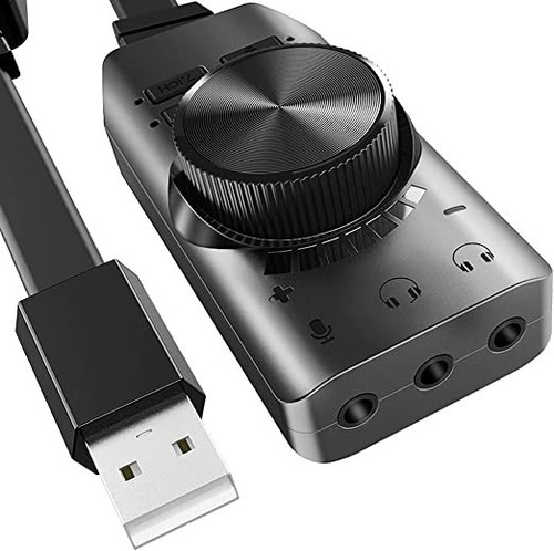 Adaptador De Audio De Tarjeta De Sonido Externa Usb 7.1