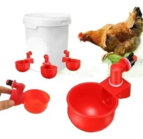 Comprar 4pcs Bebederos Automaticos Pollos Tazas De Agua 1\u002F2 Pulgada