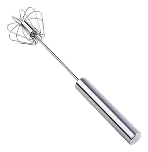 12  Stainless Whisks Hand Push Semi Automatic Egg Beater Mix