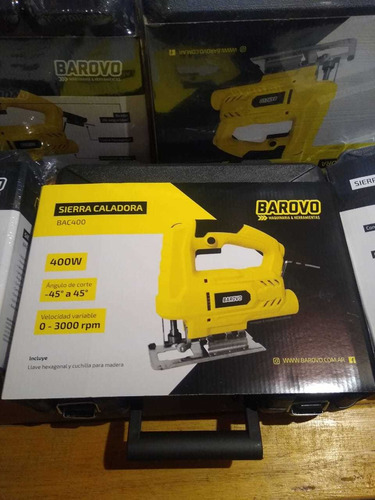 Imagen 6 de 8 de Sierra Caladora De Mano Electrica Barovo 400 Watts Maletin D