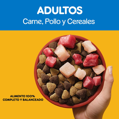 Imagen 4 de 8 de Pedigree Alimento Seco Perro Adulto Carne Pollo Cereal 3kg
