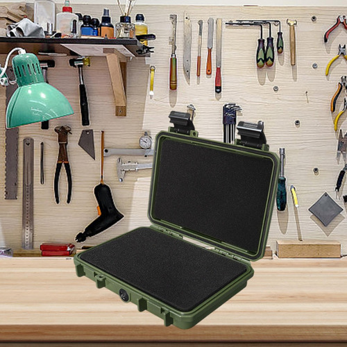 Caja De Almacenamiento De Caja Dura Impermeable Verde