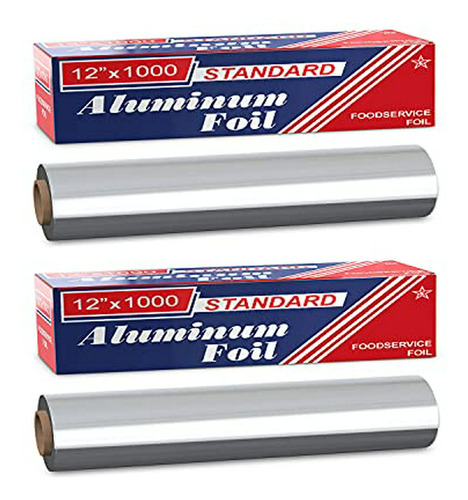 Papel Aluminio Industrial | 12x1000 Pies | Calidad Premium
