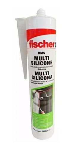 Sellador Silicona Fischer Multiuso Blanco 280ml