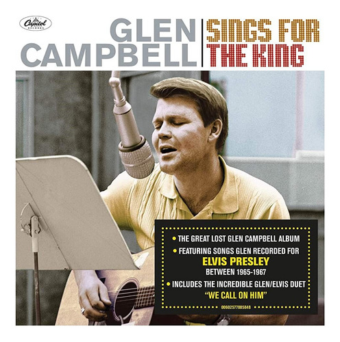 Imagen 1 de 2 de Glen Campbell Sings Elvis Presley Cd Nuevo Importado