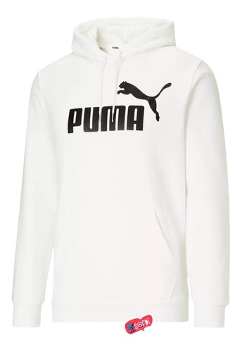 Puma  Sudadera Men`s Essentials Big Logo Hoodie - Blanca 3xl