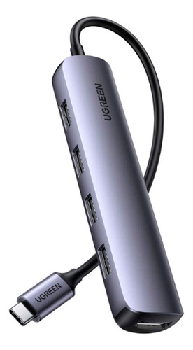 Hub Usb-c 5 En 1 Ugreen 4 Usb-a 3.0 Y 1 Hdmi 4k 5gbps