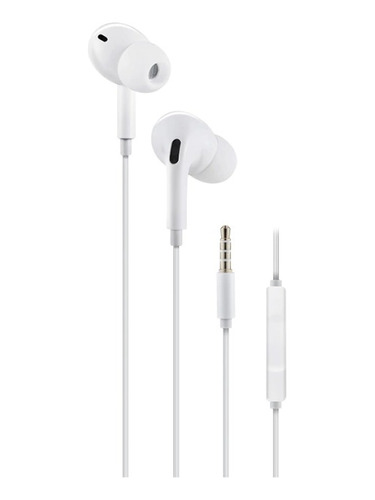 Auriculares Cableado In Ear Noga 1650 Micrófono 3.5mm Blanco