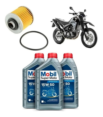 Mobil 15w50 Kit Troca Óleo Xt660 Drag Star Fvc014