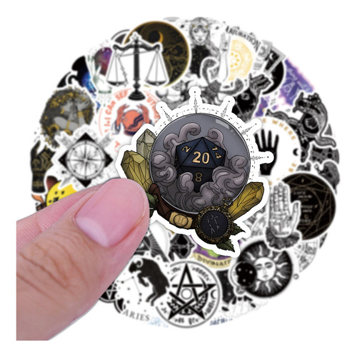 Calcomanias De Astrologia E Adivinhação Da Lua Gótica 10/