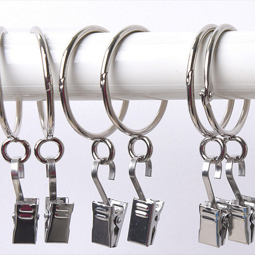 Paquete De 12 Anillos De Cortina Para Cortinas Ojales,