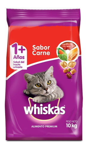 Imagen 2 de 10 de Whiskas Combo Alimento Seco Carne Y Humedo Mix Gato Adulto