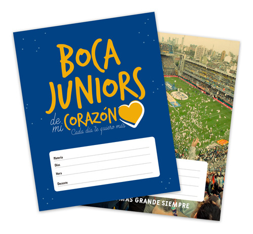 Kit Para Imprimir Etiquetas Caratulas Escolares Boca Juniors