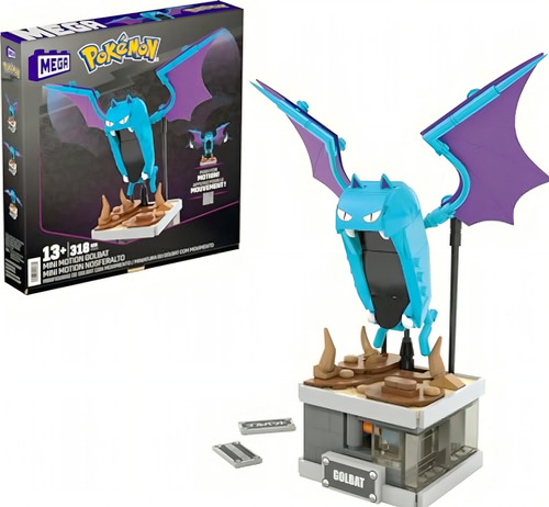 Mega Pokemon Juguete Construcción Bloques Golbat Movimientos