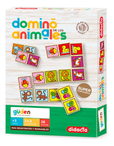 Juego Caja Domino Colorido Didacta