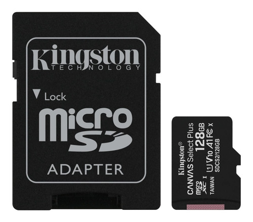 Microsd Kingston 128gb Canvas Plus Clase 10 Original Usb
