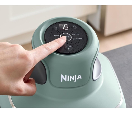 Freidora De Aire Ninja Crispi Powerpod Recipiente De Vidrio Color Verde Claro