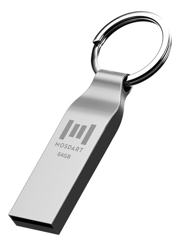 Mosdart 64gb Impermeable Metal Usb 2.0 Flash Drive - Keychai