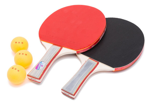 Paleta Ping Pong Raqueta Tenis Mesa 3 Bola Estrella In