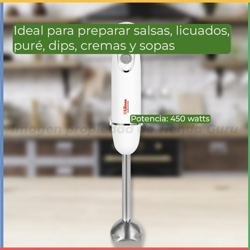 Imagen 3 de 5 de Mixer Liliana Rainbow Mix Blanco 450w 2 Vel Vaso600cm Ah101b