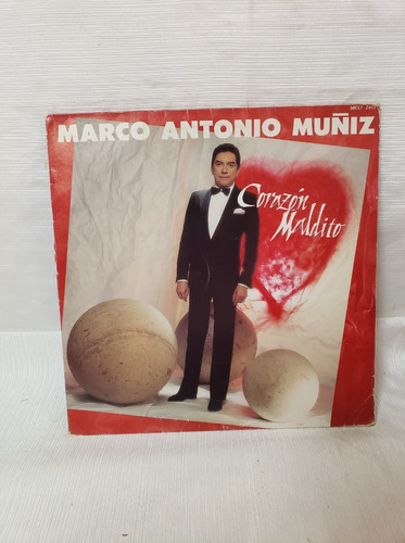 Marco Antonio Muñiz Corazón Maldito Disco Lp Vinilo Acetato