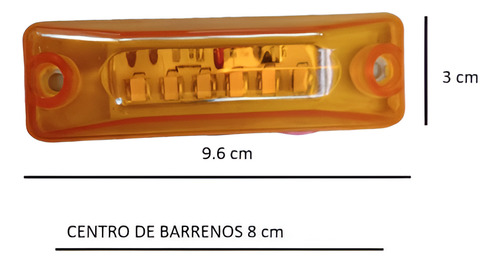 Plafón Tipo Cajita Ámbar 24v Para Bus Foráneo, Urbano 10 Pzs