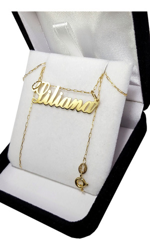 Cadena Oro Forcet 45 Cm Con Tu Nombre Oro 18 K Mujer 15 