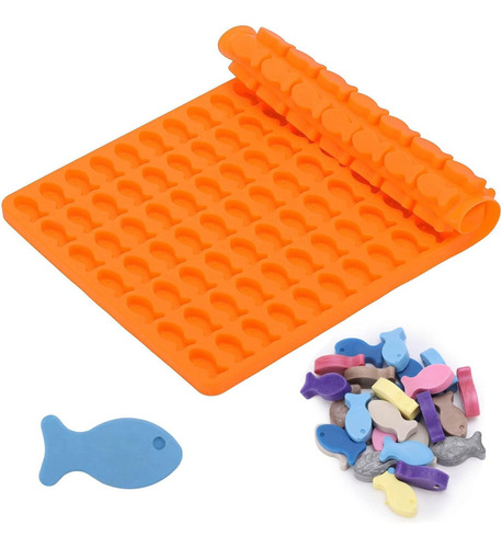 Molde Silicona De 112 Mini Peces - Croquetas Galletas Dulces Color Sorpresa