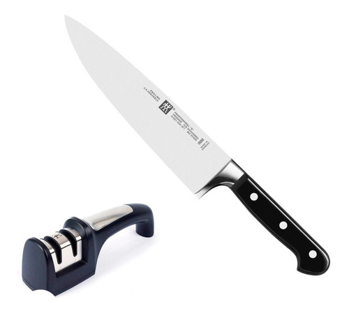 Faca Carne Chef Professional S Germany + Afiador Zwilling 