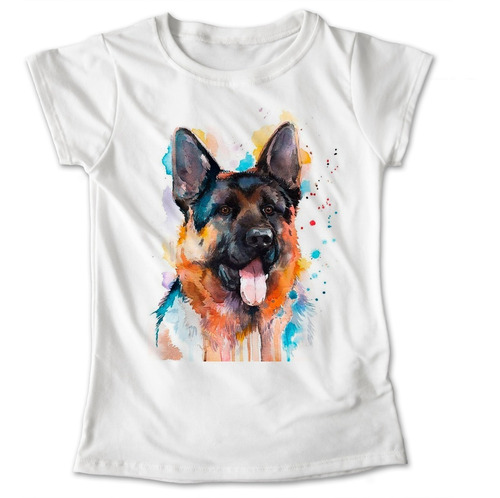 Blusa Perro Colores Playera Pastor Aleman Mascota #843