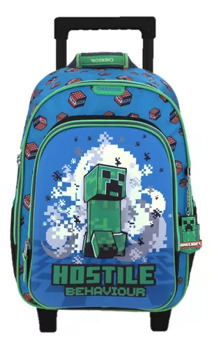 Chenson - Mochila Carrito Minecraft C/slam Kinder Chica Color Verde