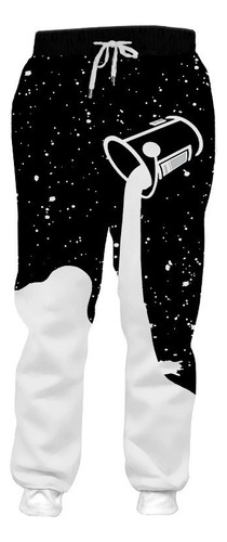 Milk Cup Star Basketball Digital Print Casual Pants