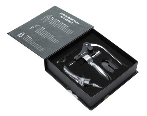 Conjunto Para Vinhos Em Aço Inox Com 04 Peças - Bon Gourmet