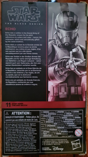 Star Wars Black Series Hunter Echo Crosshair Wrecker Tech (Usado)
