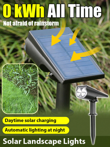 Lámpara De Césped Con Luz Solar, Amplio Rango De Luz, Buen E