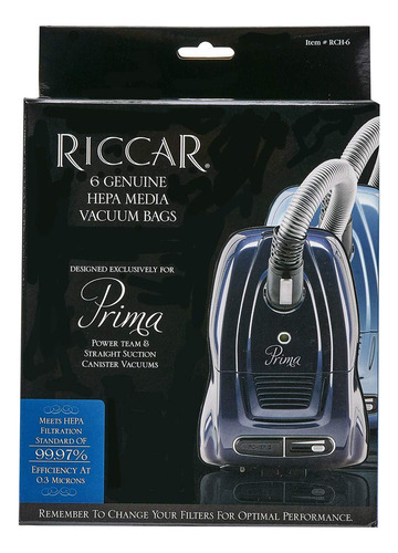 Riccar Prima Canister Hepa - Bolsas Para Medios (6 Unidades)