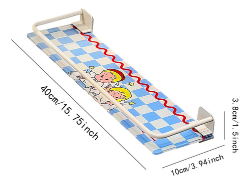 Estante De Ducha Organizador De Almacenamiento De Baño Azul