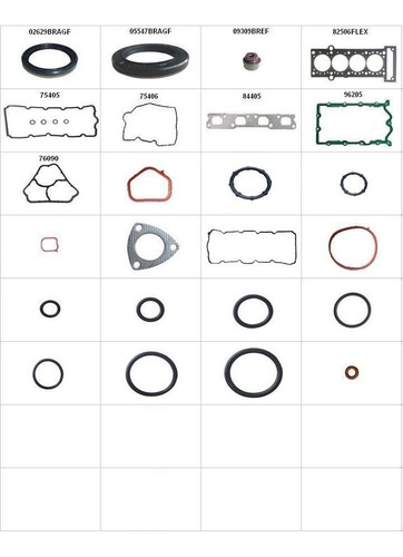 Jogo De Juntas Completo Do Motor Para Veiculo Fiat Punto Mot