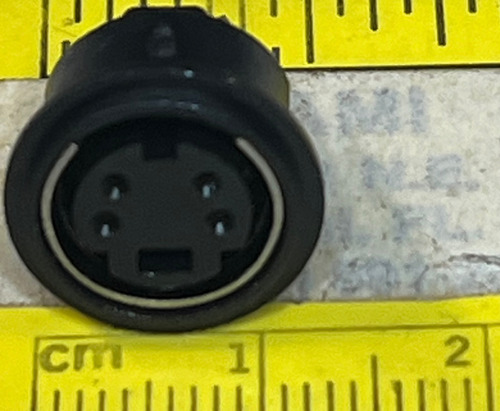 Conector Din Mini Hembra 4 Pin Negro Empotrar Cnt-din4