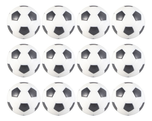 Balones De Fútbol De Mesa Blancos Y Negros De Repuesto, 12 U