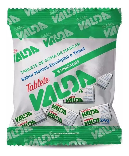 Display Goma De Mascar Mentol, Eucalipto Sashe 15x24g Valda