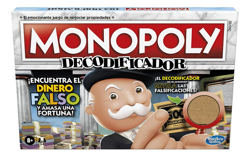 Juego De Mesa Hasbro Monopoly Decodificador Crooked Cash